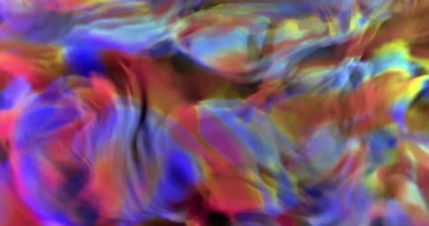 (Loopable) 3D Rendering of Colourful Abstract Painting-Like Animation Stock Footage 131127584