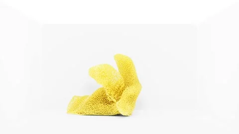 (Loopable 8K) 3D Animation of Abstract Golden Particles Video stock 171971533