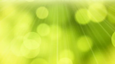 Loopable abstract background slowly flying green yellow circle bokeh lig Stock Footage 710827