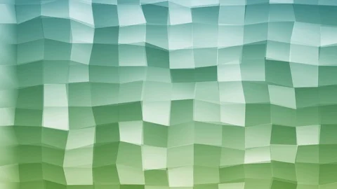 Loopable Abstract Green Blue  Low Poly 3D surface as CG background V9 Video stock 90059398