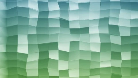 Loopable Abstract Green Blue  Low Poly 3D surface as CG background V10 Stock Footage 90059445