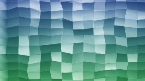 Loopable Abstract Green Blue  Low Poly 3D surface as CG background V13 Stock Footage 90059532