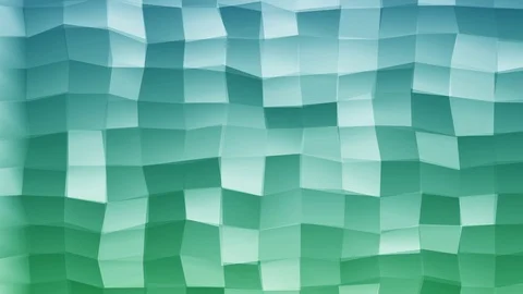 Loopable Abstract Green Blue  Low Poly 3D surface as CG background V14 Stock Footage 90059547