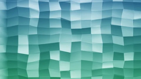 Loopable Abstract Green Blue  Low Poly 3D surface as CG background V15 Stock Footage 90059568