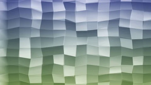 Loopable Abstract Green Blue  Low Poly 3D surface as CG background V9 Stock Footage 90081877