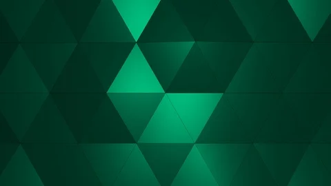 Loopable Abstract Green Blue Low Poly 3D surface as CG background V1 Stock Footage 90707479