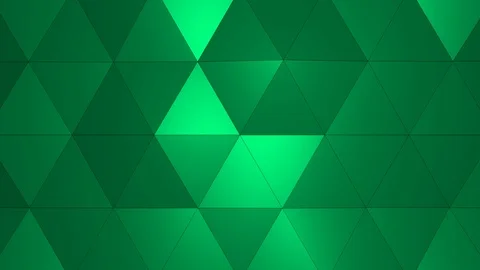 Loopable Abstract Green Blue Low Poly 3D surface as CG background V2 Stock Footage 90707910