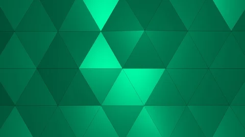 Loopable Abstract Green Blue Low Poly 3D surface as CG background V2 Stock Footage 90707915