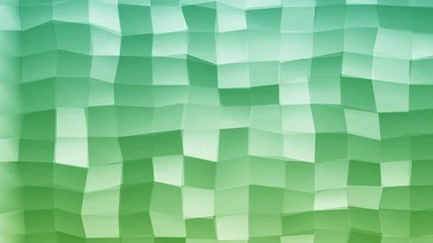 Loopable Abstract Green Light-Blue  Low Poly 3D surface as CG background V10 Video stock 90059433