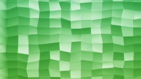 Loopable Abstract Green Light-Blue  Low Poly 3D surface as CG background V11 Stock Footage 90059460
