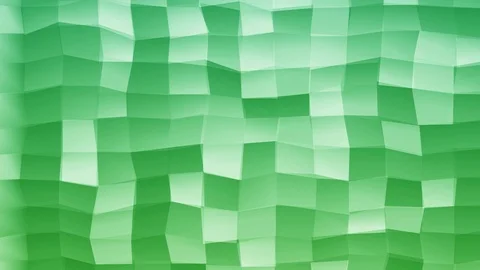Loopable Abstract Green Light-Blue  Low Poly 3D surface as CG background V12 Stock Footage 90059482