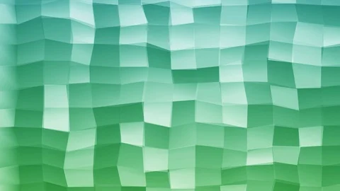 Loopable Abstract Green Light-Blue  Low Poly 3D surface as CG background V12 Stock Footage 90059492