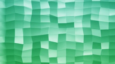 Loopable Abstract Green Light-Blue  Low Poly 3D surface as CG background V14 Stock Footage 90059548