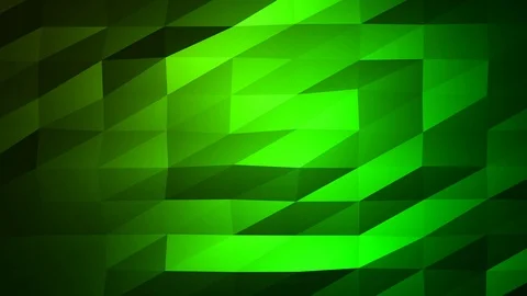 Loopable Abstract Green Low Poly Background 4K Full HD V31 Stock Footage 89805802