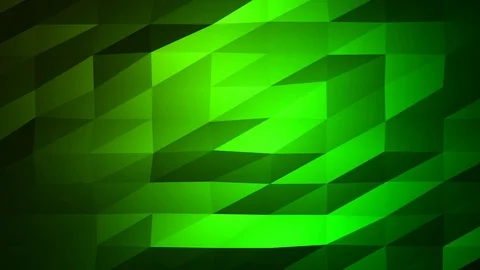 Loopable Abstract Green Low Poly Background 4K Full HD V35 Stock Footage 89805824