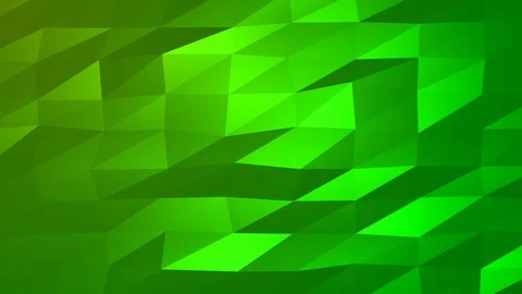 Loopable Abstract Green Low Poly Background 4K Full HD V53 Stock Footage 89805984
