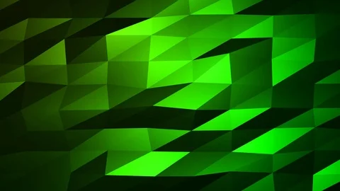 Loopable Abstract Green Low Poly Background 4K Full HD V55 Stock Footage 89806007