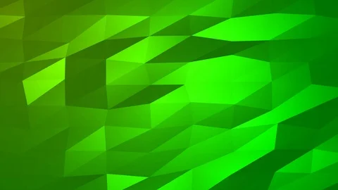Loopable Abstract Green Low Poly Background 4K Full HD V65 Stock Footage 89806093