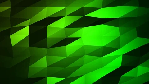 Loopable Abstract Green Low Poly Background 4K Full HD V67 Stock Footage 89806112