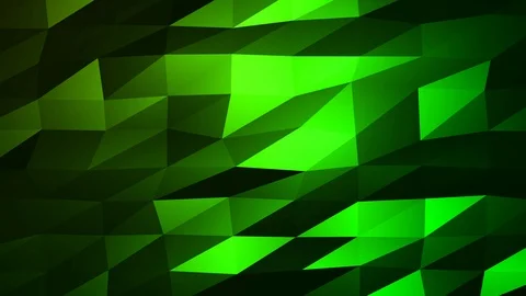 Loopable Abstract Green Low Poly Background 4K Full HD V75 Stock Footage 89806162
