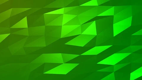 Loopable Abstract Green Low Poly Background 4K Full HD V77 Stock Footage 89806175