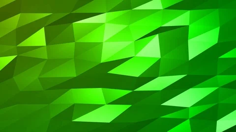 Loopable Abstract Green Low Poly Background 4K Full HD V80 Stock Footage 89806197