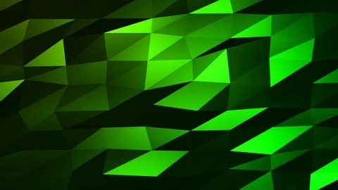 Loopable Abstract Green Low Poly Background 4K Full HD V79 Stock Footage 89806199