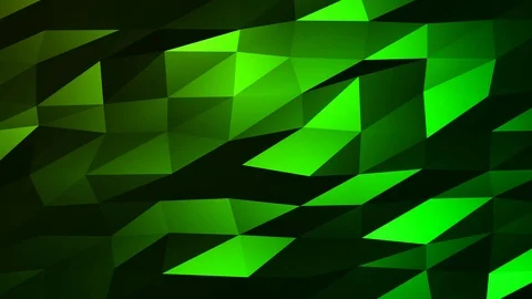 Loopable Abstract Green Low Poly Background 4K Full HD V83 Stock Footage 89806232