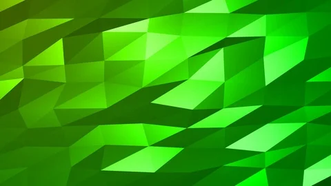 Loopable Abstract Green Low Poly Background 4K Full HD V84 Stock Footage 89806236