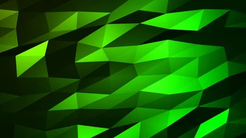 Loopable Abstract Green Low Poly Background 4K Full HD V87 Stock Footage 89806260