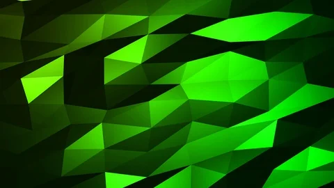 Loopable Abstract Green Low Poly Background 4K Full HD V91 Stock Footage 89806288