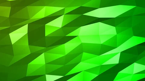 Loopable Abstract Green Low Poly Background 4K Full HD V96 Stock Footage 89806332