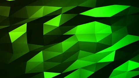 Loopable Abstract Green Low Poly Background 4K Full HD V95 Stock Footage 89806333