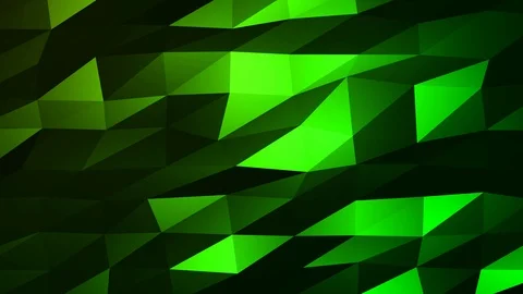 Loopable Abstract Green Low Poly Background 4K Full HD V99 Stock Footage 89806359
