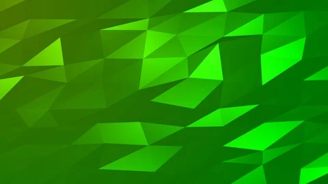 Loopable Abstract Green Low Poly Background 4K Full HD V101 Stock Footage 89806374