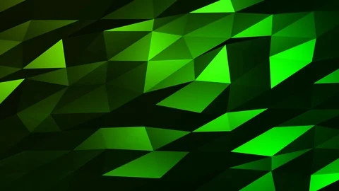 Loopable Abstract Green Low Poly Background 4K Full HD V103 Stock Footage 89806386