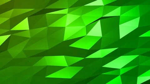 Loopable Abstract Green Low Poly Background 4K Full HD V104 Stock Footage 89806400