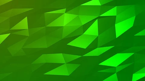 Loopable Abstract Green Low Poly Background 4K Full HD V105 Stock Footage 89806403