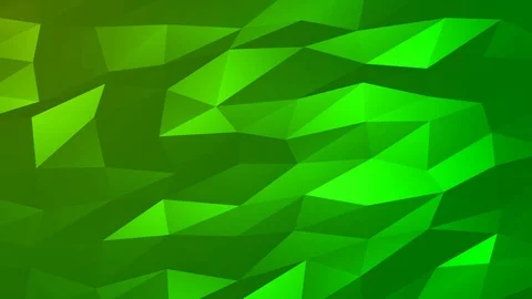 Loopable Abstract Green Low Poly Background 4K Full HD V109 Stock Footage 89806433