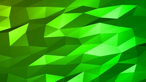 Loopable Abstract Green Low Poly Background 4K Full HD V112 Stock Footage 89806453
