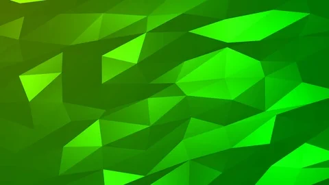 Loopable Abstract Green Low Poly Background 4K Full HD V113 Stock Footage 89806467