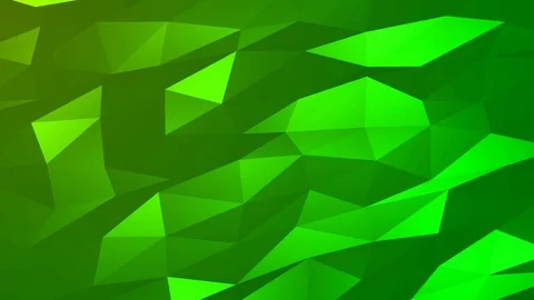 Loopable Abstract Green Low Poly Background 4K Full HD V117 Stock Footage 89806506