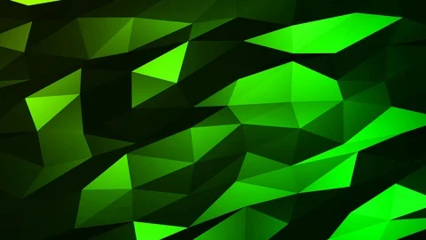 Loopable Abstract Green Low Poly Background 4K Full HD V119 Stock Footage 89806531