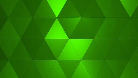 Loopable Abstract Green Low Poly 3D surface as CG background V2 Stock Footage 90707875