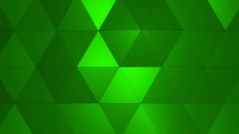 Loopable Abstract Green Low Poly 3D surface as CG background V2 Stock Footage 90707880