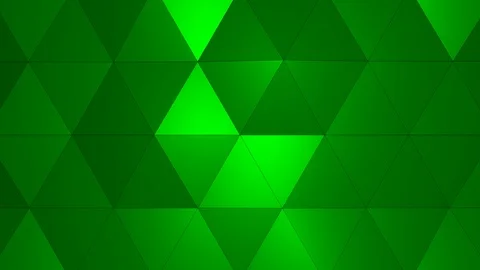 Loopable Abstract Green Low Poly 3D surface as CG background V2 Stock Footage 90707890