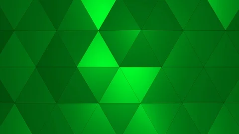 Loopable Abstract Green Low Poly 3D surface as CG background V2 Stock Footage 90707899