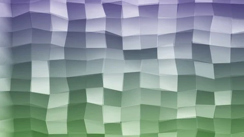 Loopable Abstract Green Purple  Low Poly 3D surface as CG background V11 Stock Footage 90059484