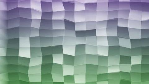 Loopable Abstract Green Purple  Low Poly 3D surface as CG background V12 Stock Footage 90081931