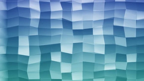 Loopable Abstract Light-Blue Blue  Low Poly 3D surface as CG background V17 Stock Footage 90059608